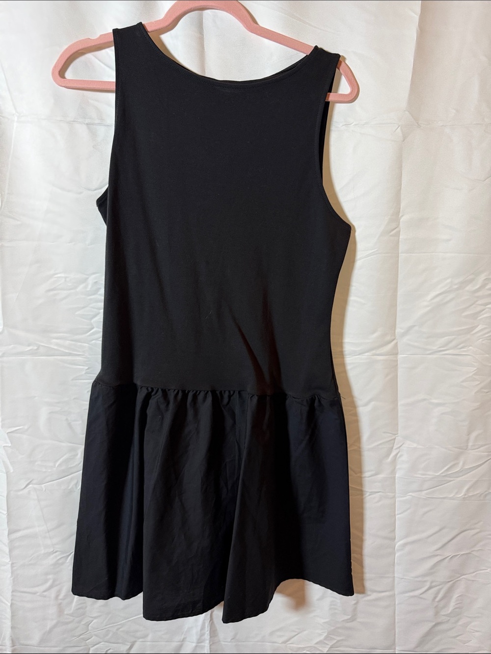 a new day Black Sleeveless Drop-Waist Dress
